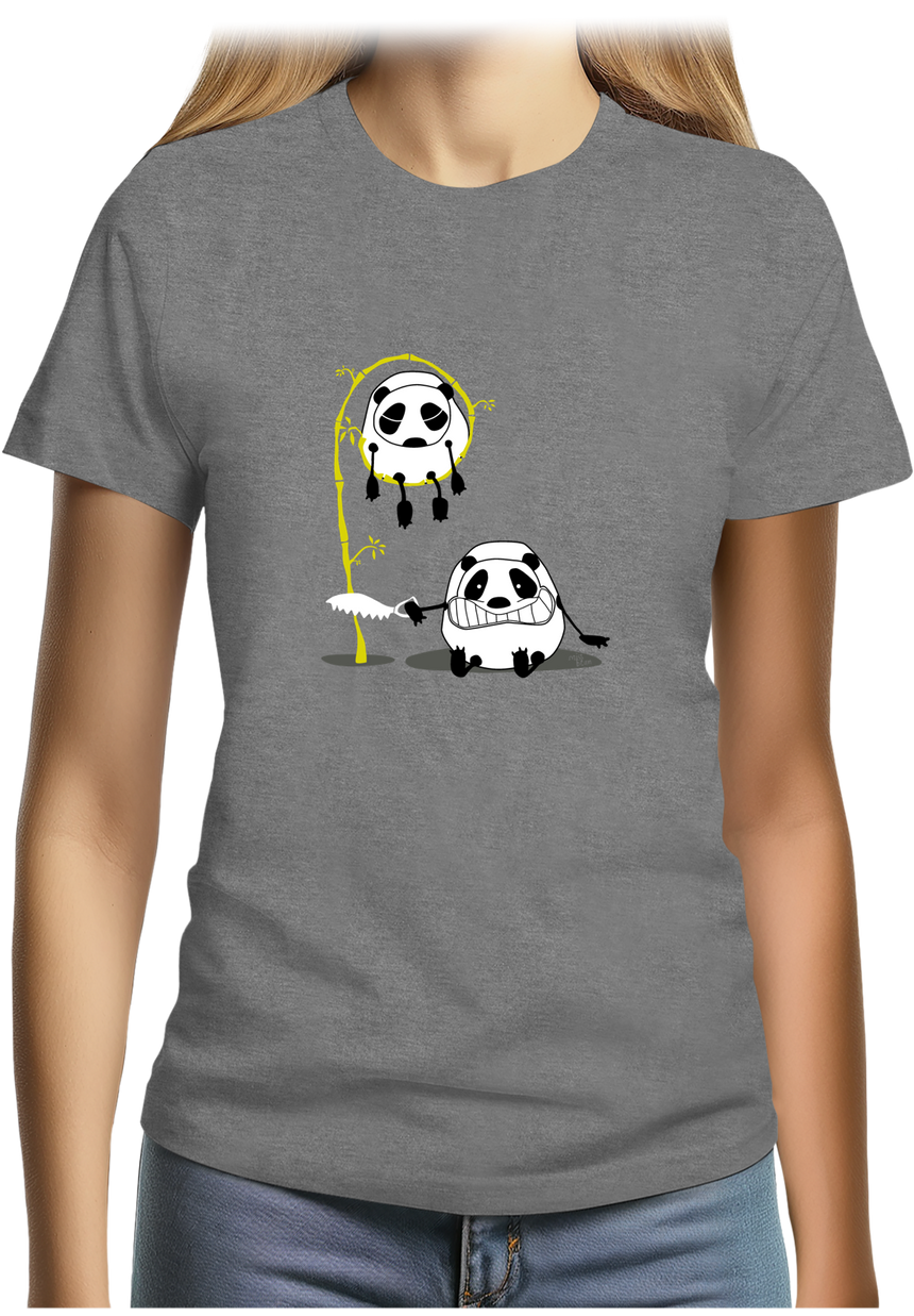 T-Shirt Femme Panda et bambou