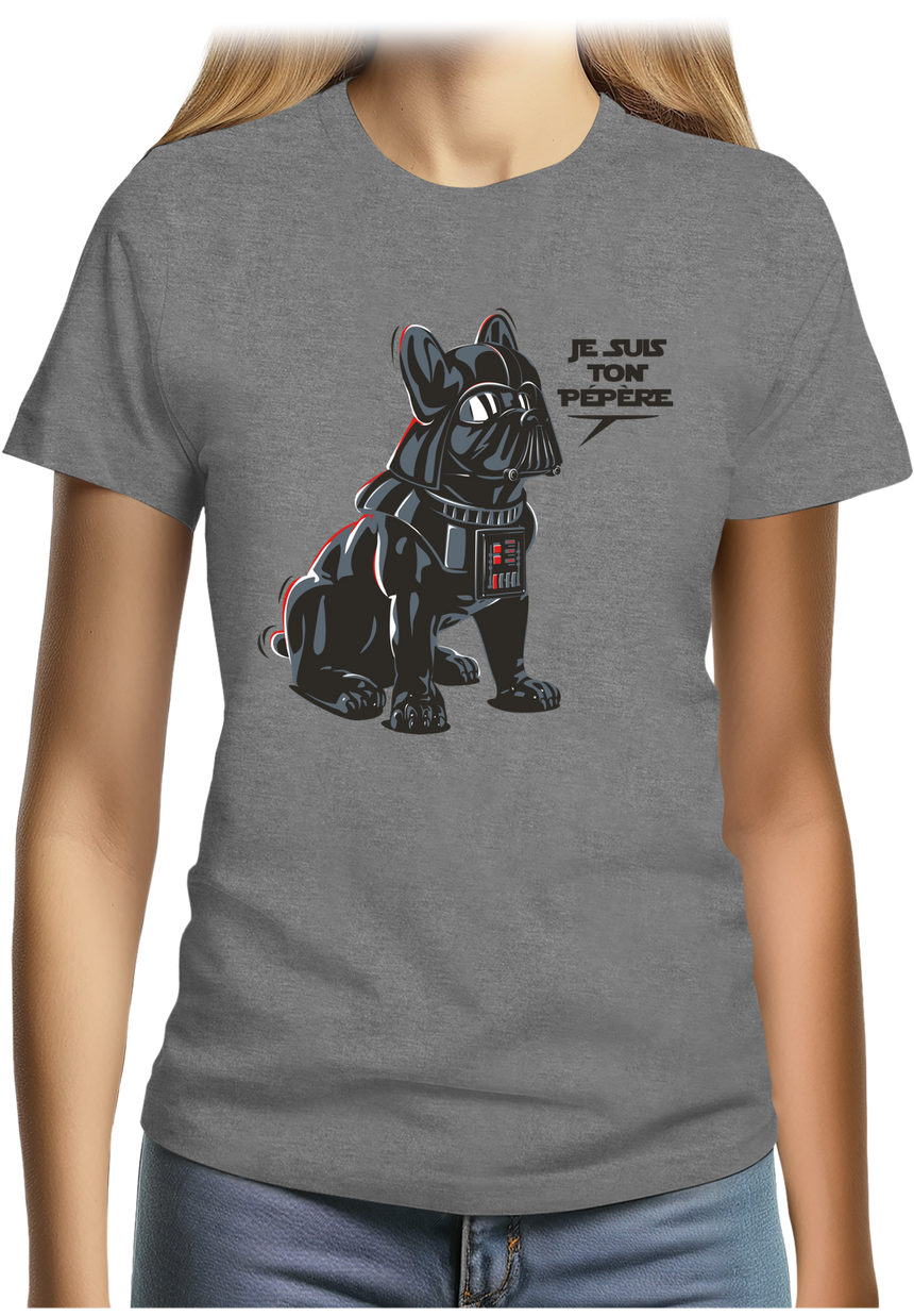 T-Shirt Femme Chien Je suis ton Pépère