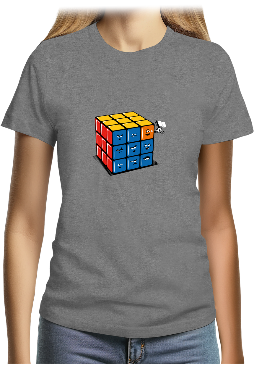 T-Shirt Femme Ruby cube avec drapeau