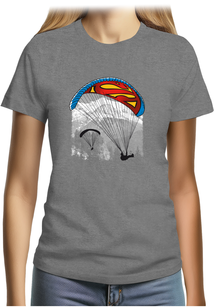 T-Shirt Femme Le super héros du parapente