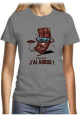 T-Shirt Femme Des abdos en tablette de chocolat