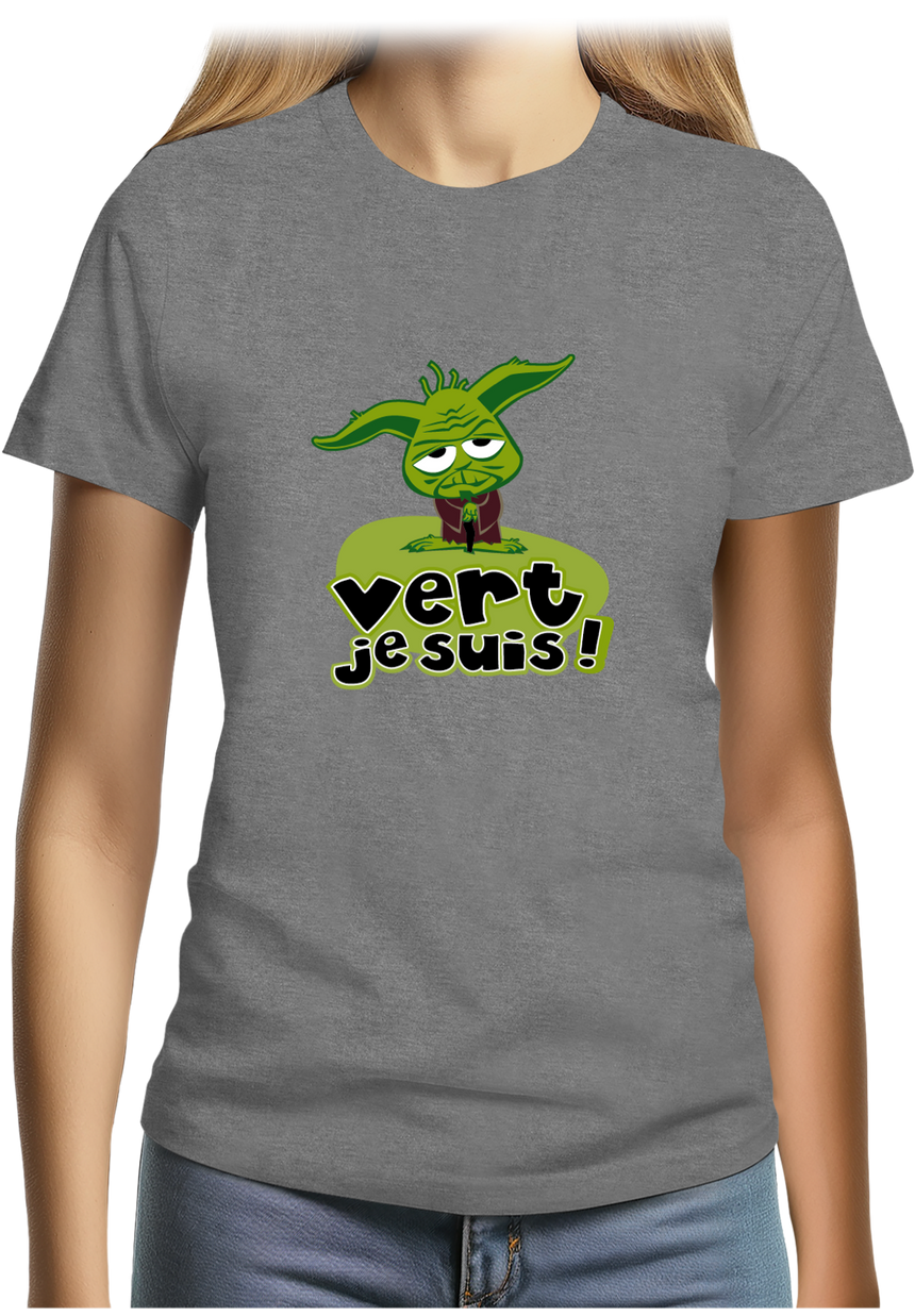 T-Shirt Femme Vert Je Suis