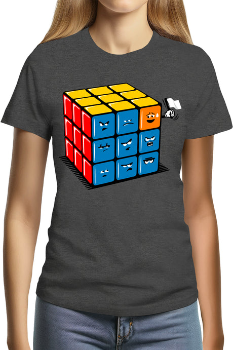 T-Shirt Femme Ruby Cube Avec Drapeau