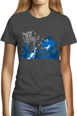 T-Shirt Femme Bouteille à la mer poisson