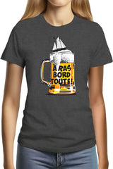 Tee-Shirt Femme Biere à ras bord toute