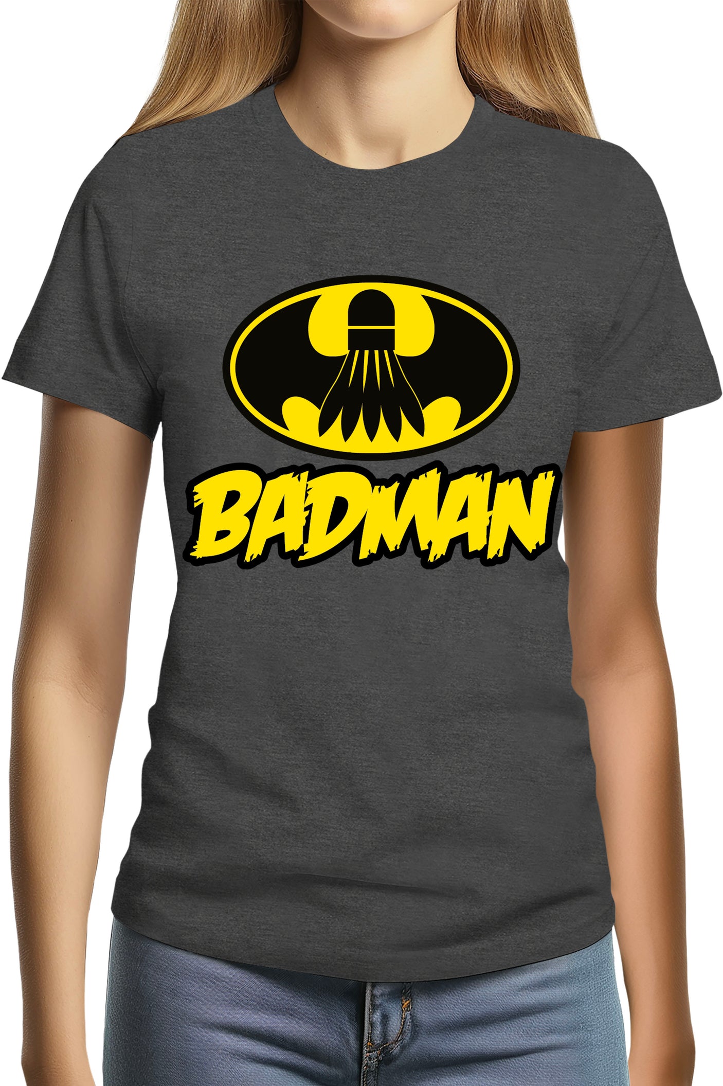 Tee-Shirt Femme Le super hero du badmington