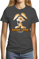 Tee-Shirt Femme Chaud lapin s'abstenir