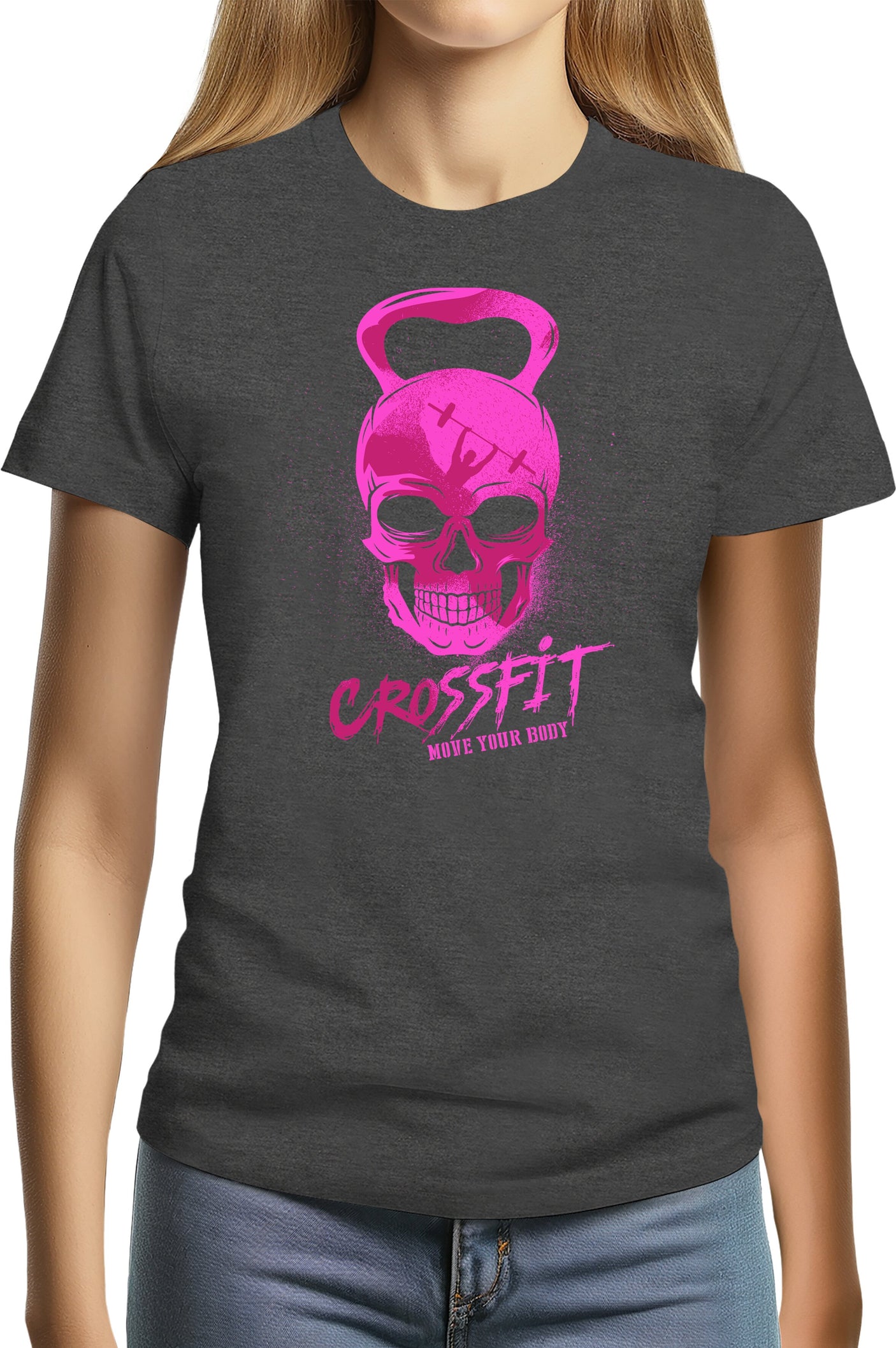 Tee-Shirt Femme Crossfit fluo