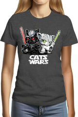 T-Shirt Femme Le coté obscur des chats