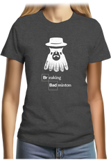 T-Shirt Femme Breaking Badminton