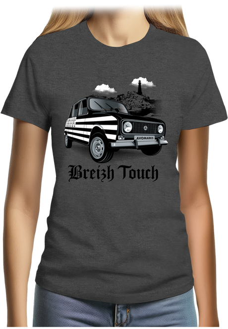 T-Shirt Femme Voiture 4L bretonne