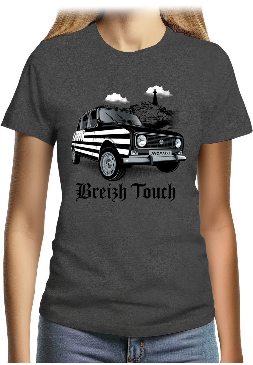 T-Shirt Femme Voiture 4L bretonne