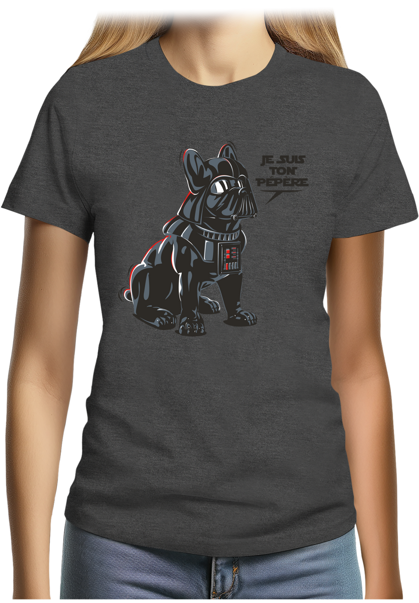 T-Shirt Femme Chien Je suis ton Pépère
