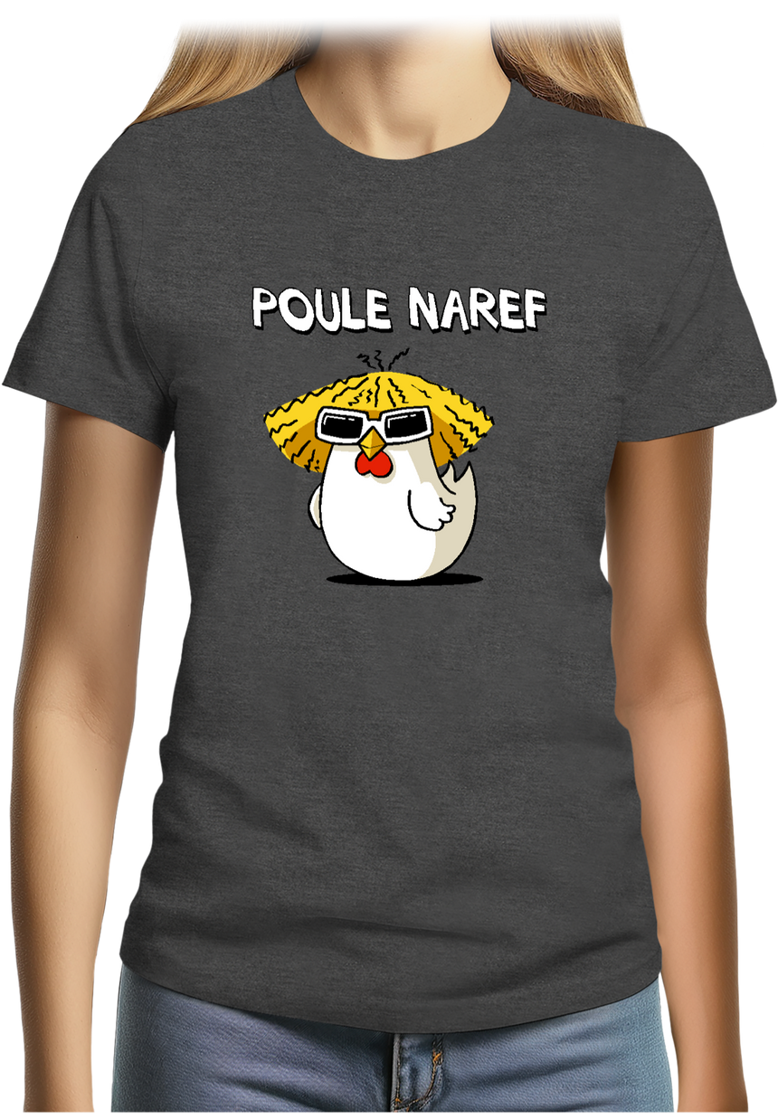 T-Shirt Femme Chanteur Poule Naref