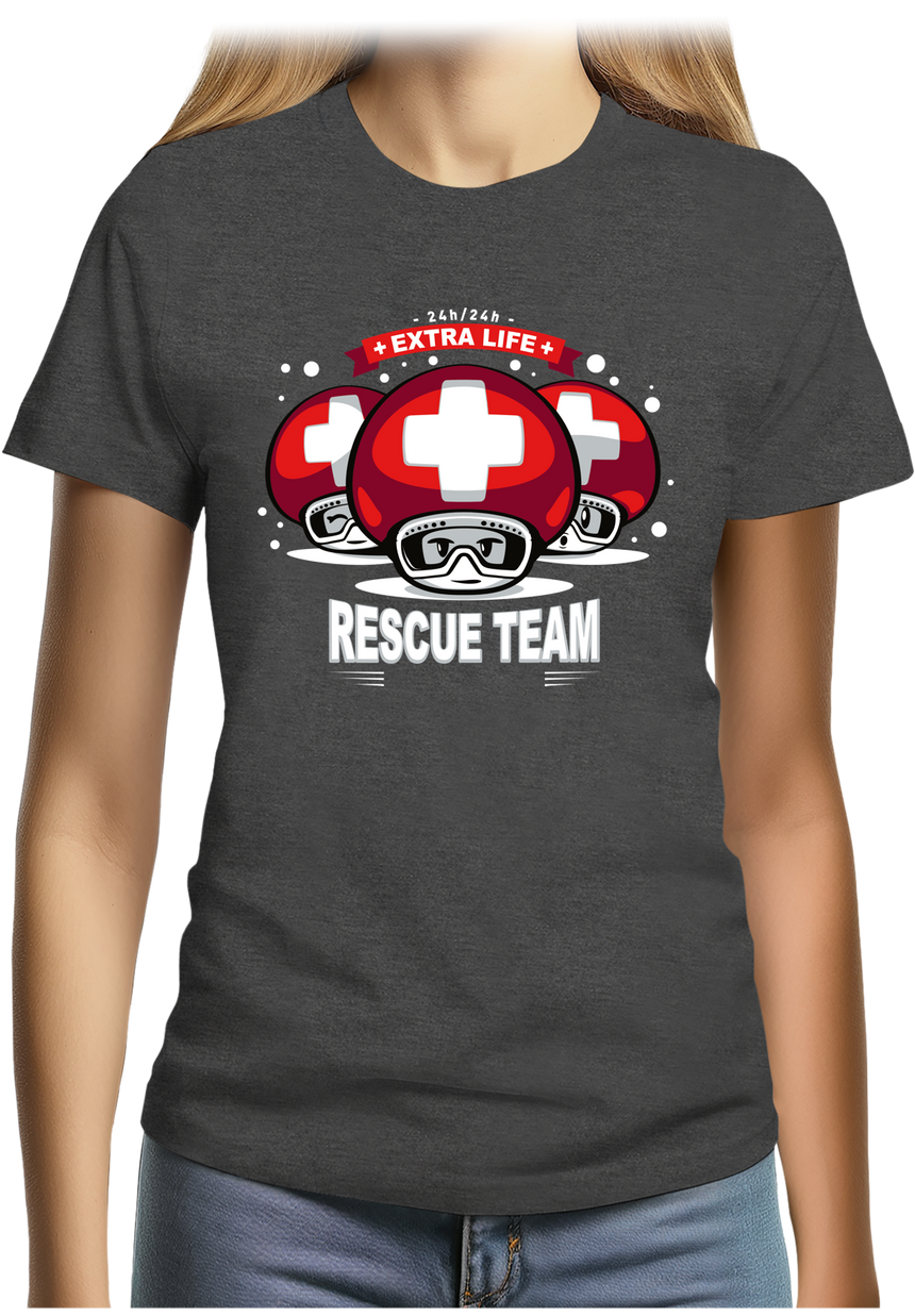 T-Shirt Femme Rescue Team jeux vidéo