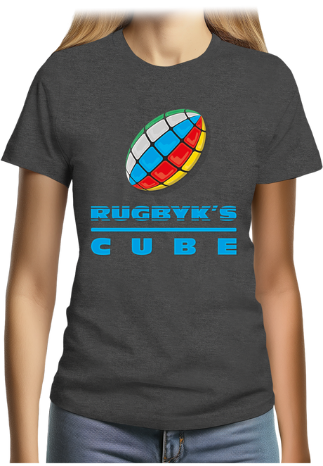 T-Shirt Femme Rugby cube