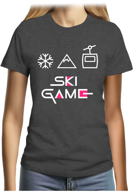T-Shirt Femme Ski game