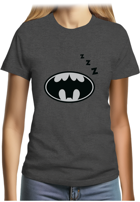 T-Shirt Femme Super héros Bat sommeil