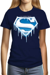 Tee-Shirt Femme Super Froid parodie SUPERMAN
