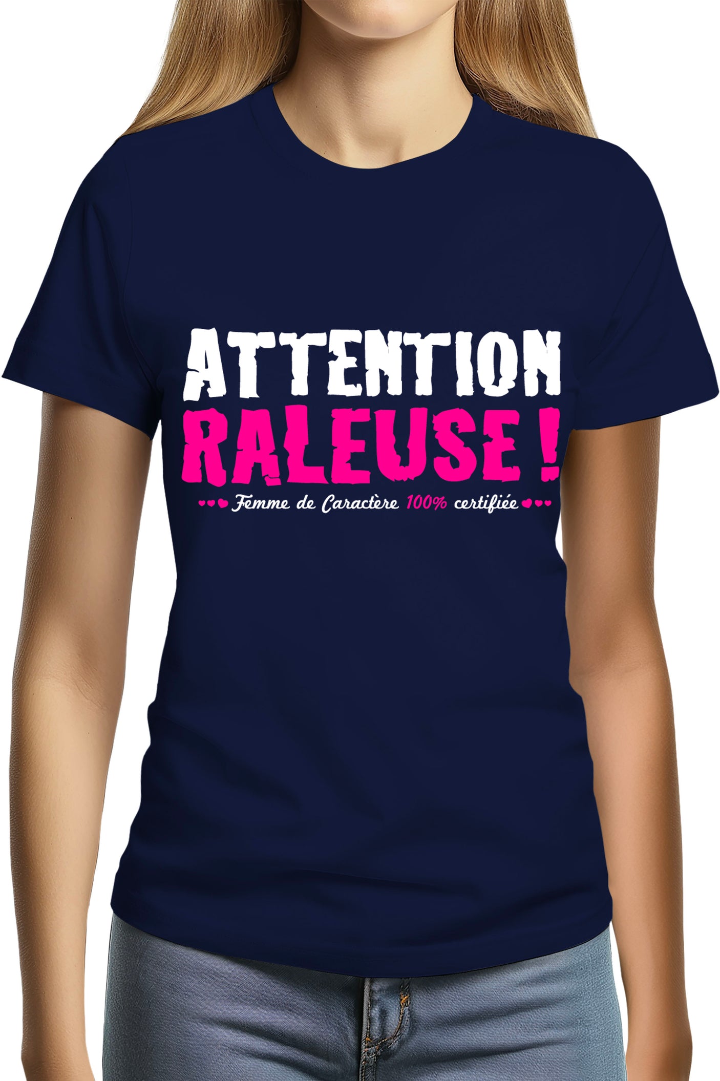 Tee-Shirt Femme ATTENTION RALEUSE flash