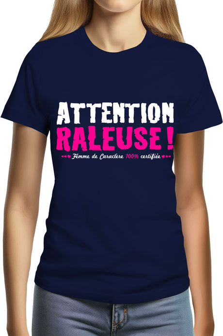 Tee-Shirt Femme ATTENTION RALEUSE flash