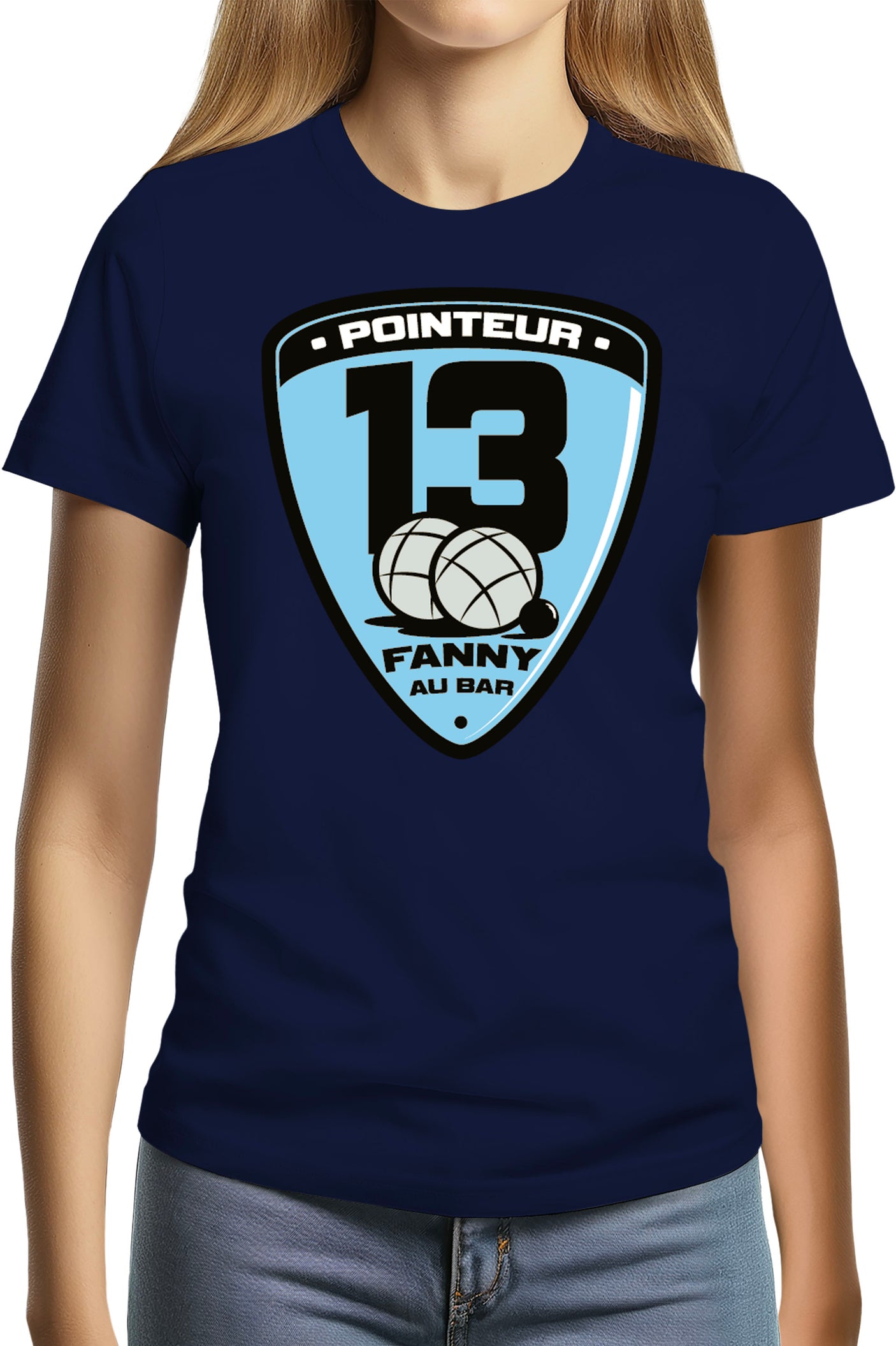 Tee-Shirt Femme Fanny au bar ... Pointeur