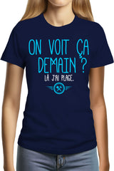 Tee-Shirt Femme On voit ca demain ? là j'ai plage