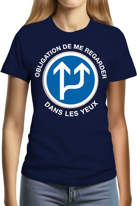 Tee-Shirt Femme Regarder Dans Les Yeux