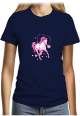 T-Shirt Femme Cheval coeur galop