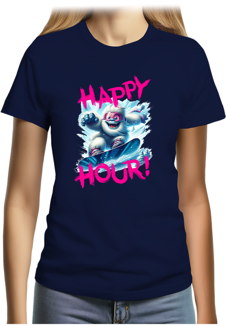 T-Shirt Femme Yeti snow en surf