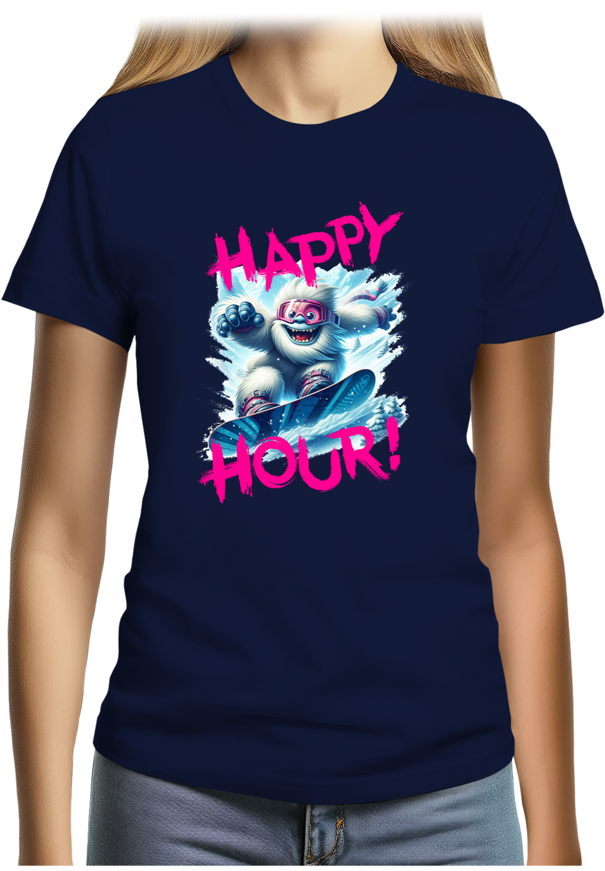 T-Shirt Femme Yeti snow en surf