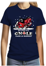 T-Shirt Femme Deuch qui boit la gnôle casse la bagnole