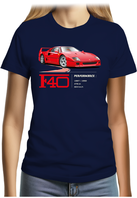 T-Shirt Femme F40 le V8 iconique