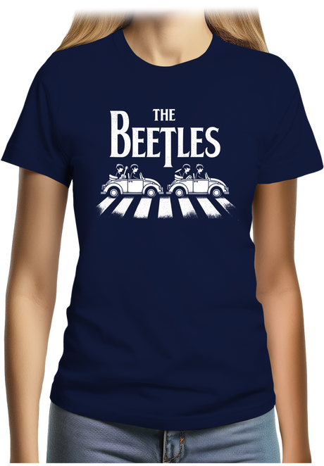 T-Shirt Femme The beetles, coccinelle qui traverse