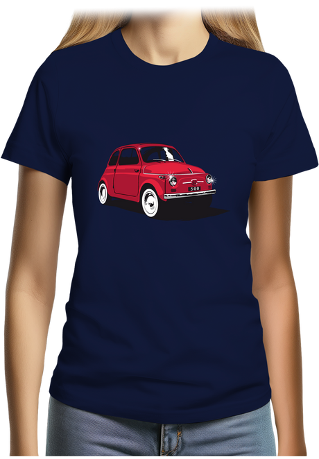 T-Shirt Femme Voiture Italienne 500 Luxe