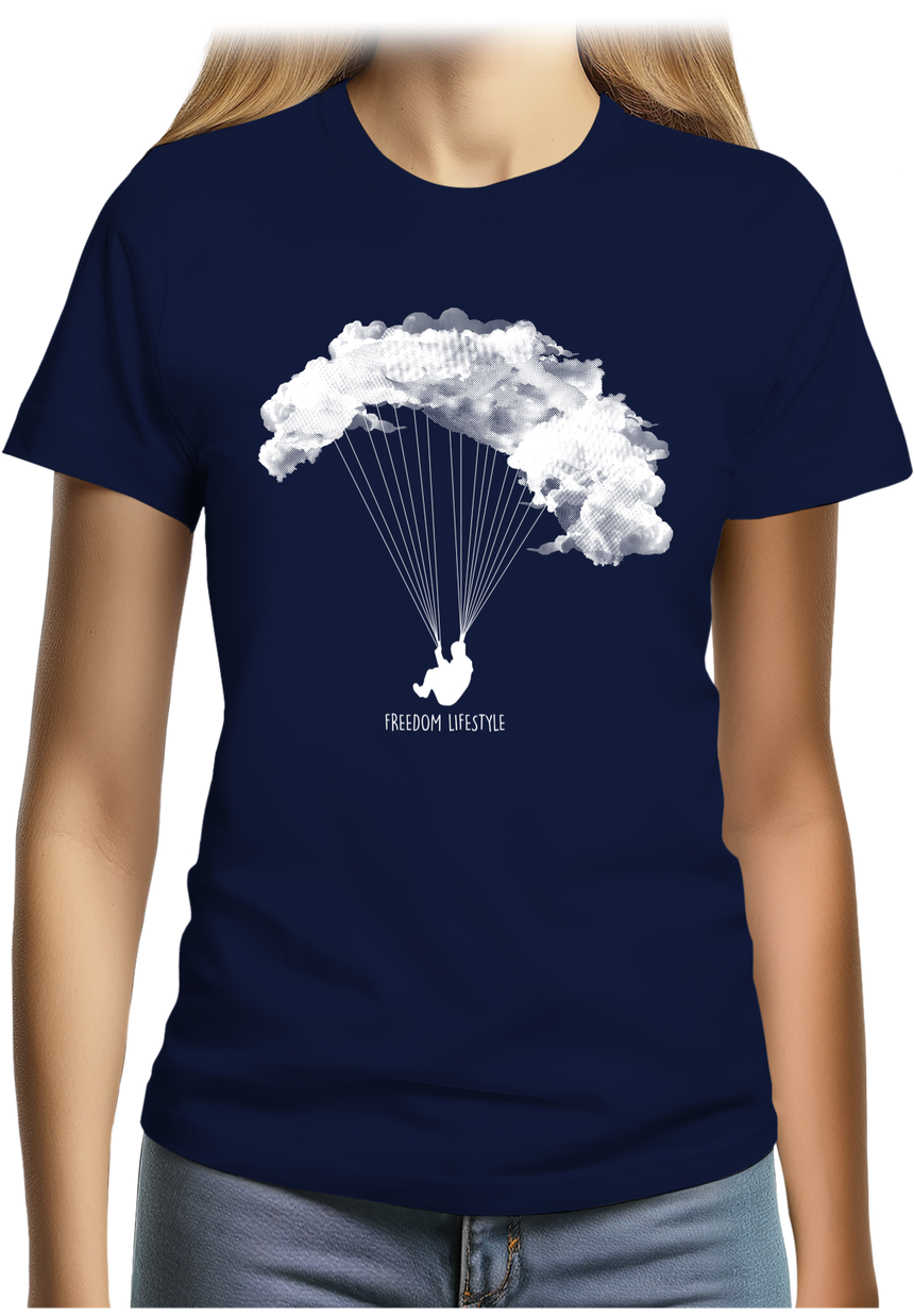 T-Shirt Femme Freedom Lifestyle en parapente