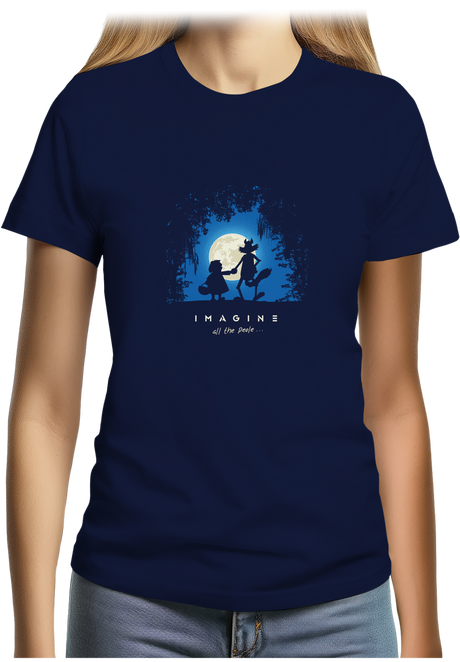 T-Shirt Femme Conte loup et chaperon rouge
