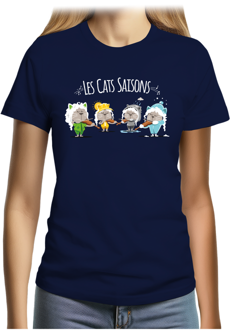 T-Shirt Femme Les Cats Saisons