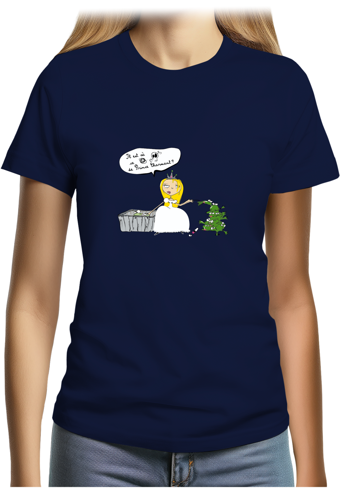 T-Shirt Femme Je cherche le prince charment