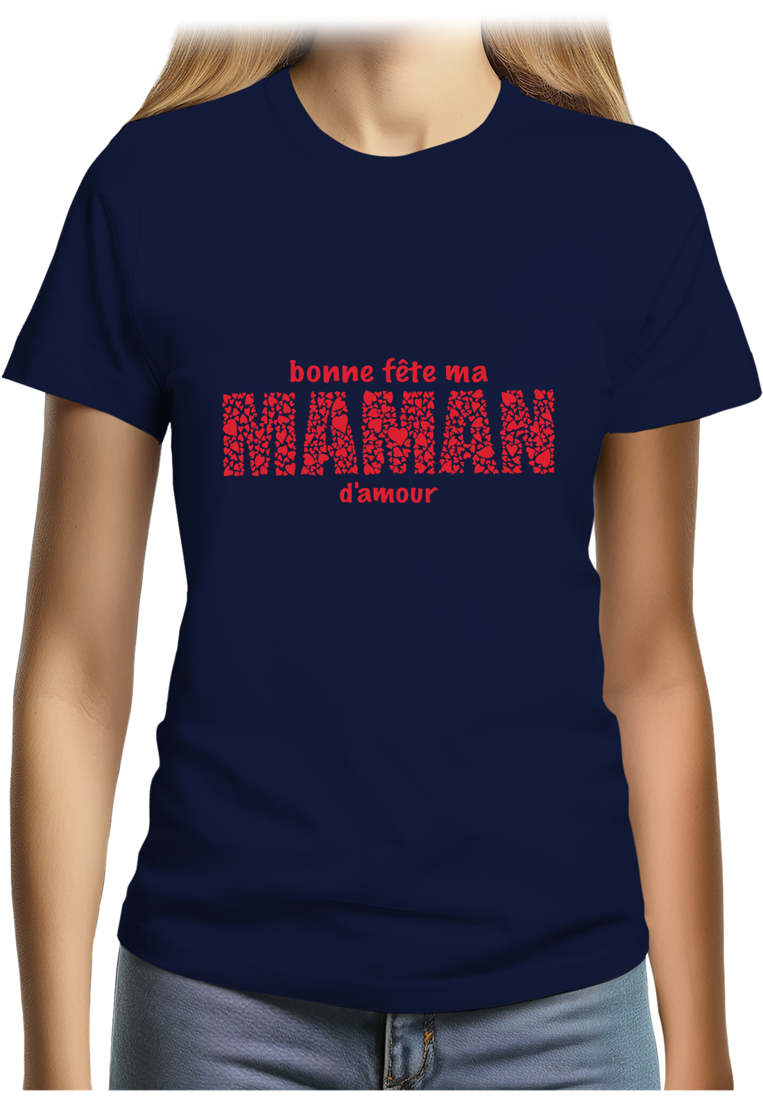 T-Shirt Femme Bonne fête maman d'amour