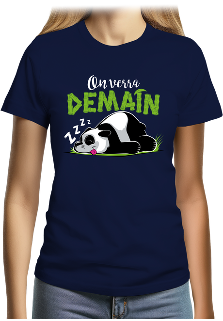 T-Shirt Femme On verra demain