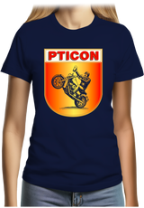 T-Shirt Femme Pticon la bière des motards fou