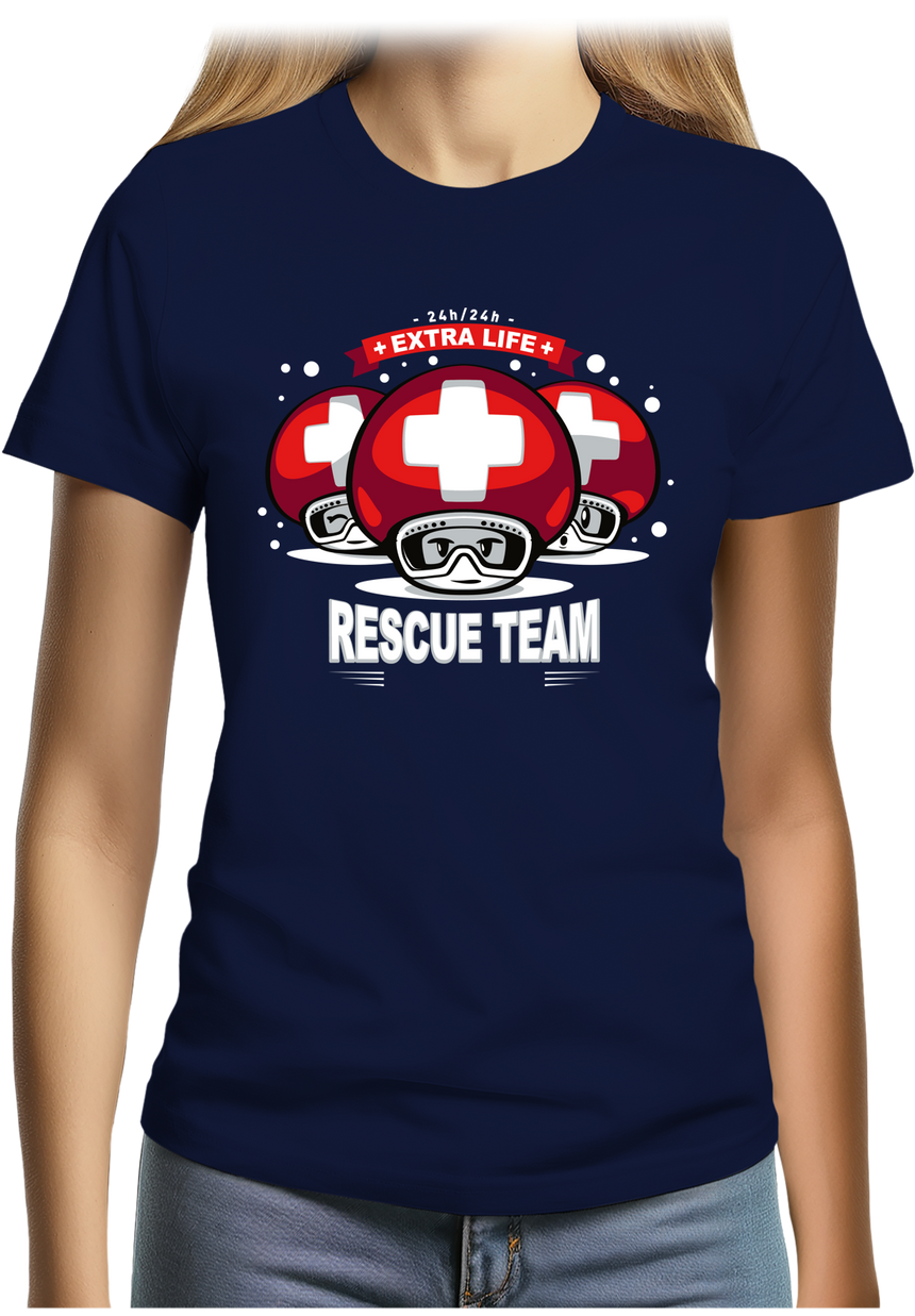 T-Shirt Femme Rescue Team jeux vidéo