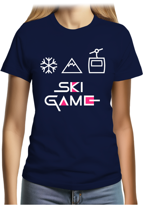 T-Shirt Femme Ski game