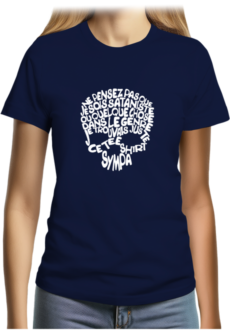 T-Shirt Femme Subliminable tête de mort