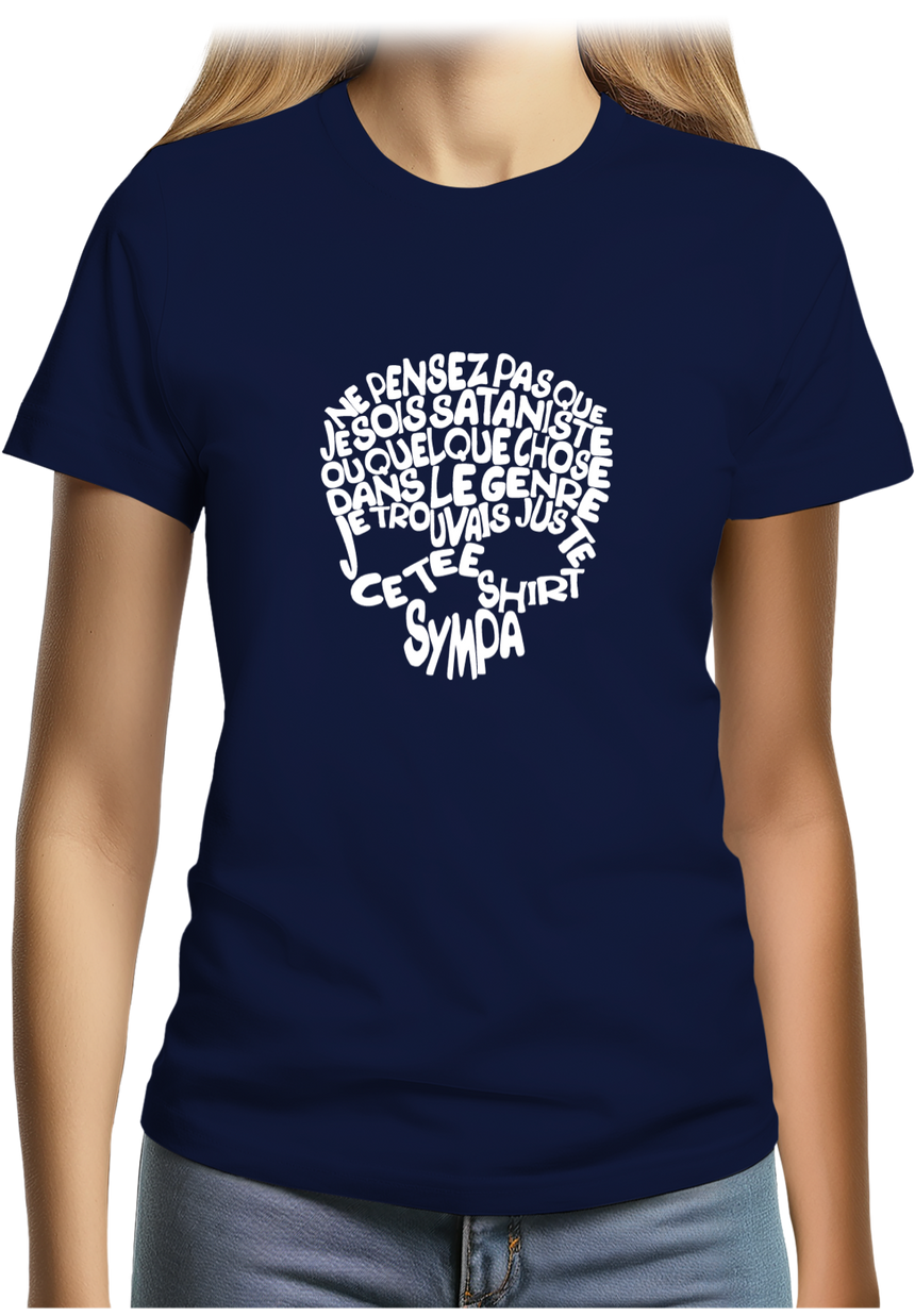 T-Shirt Femme Subliminable tête de mort