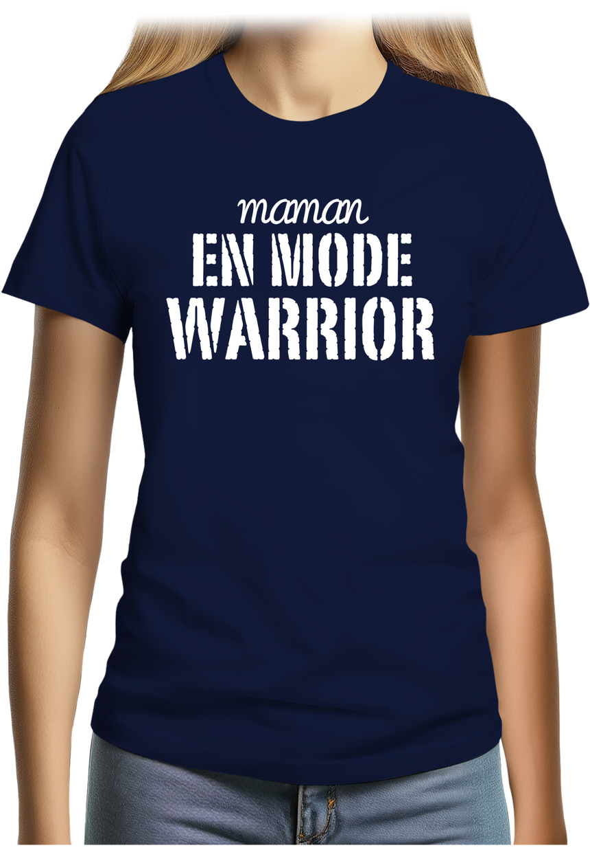 T-Shirt Femme Maman en mode Warrior