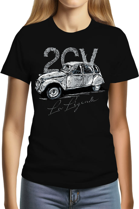 Tee-Shirt Femme La deuch en crayonné