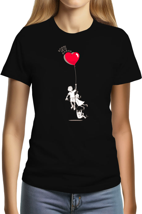 Tee-Shirt Femme Bonne fête papa Ou mamam artistique