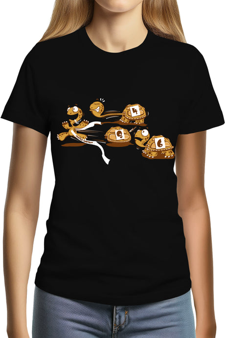 Tee-Shirt Femme Turtle Contest : course de tortues